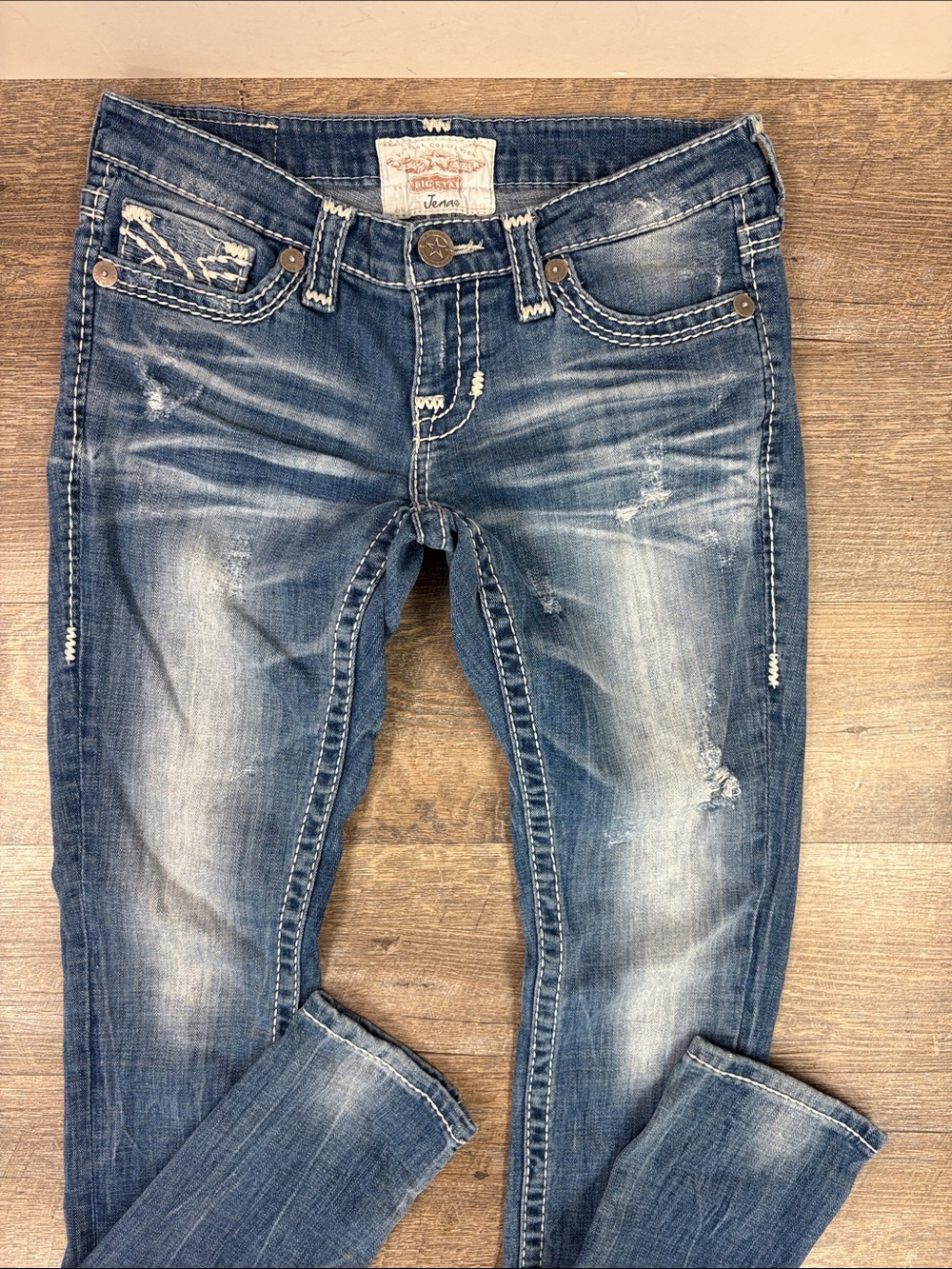 Big Star “Jenae” Distressed Skinny Jeans Women’s Size 28R